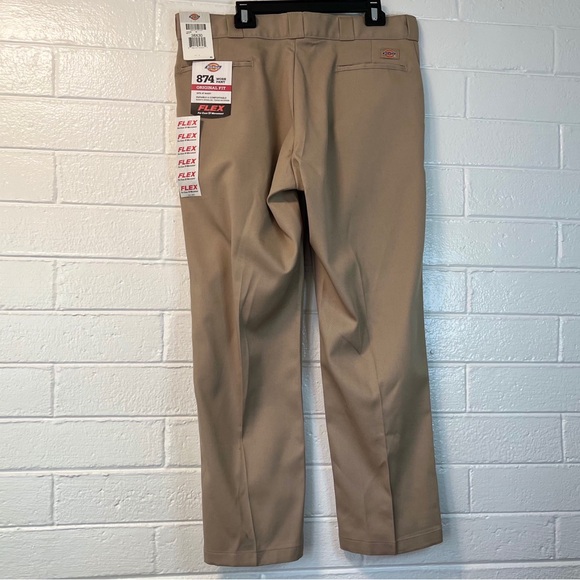 DICKIES 874 FLEX Casual khaki work / leisure pants NWT 38 X 30 - Picture 7 of 15
